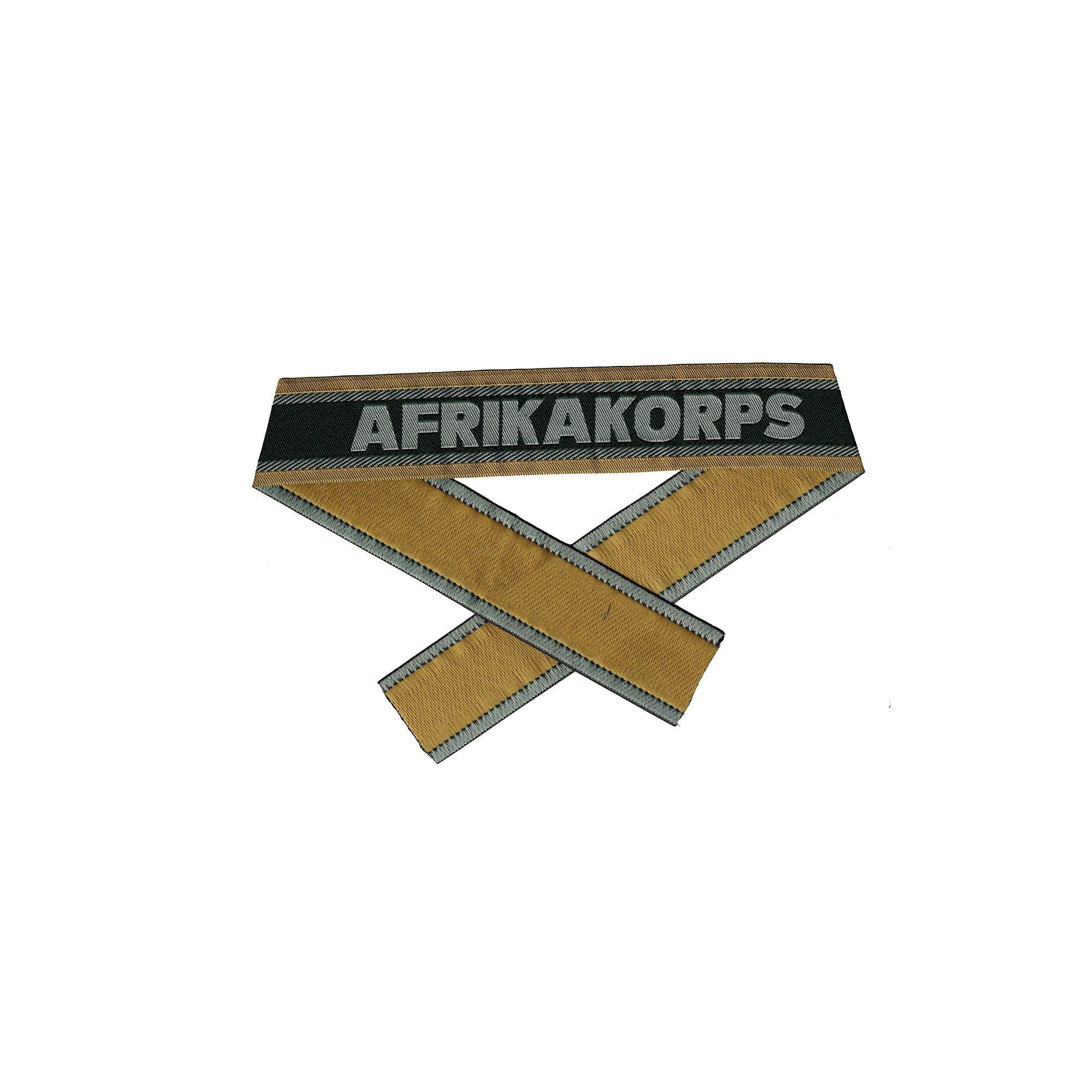 WWII Ärmelband DAK ”AFRIKAKORPS” gewebt WH Cuff title BEVO