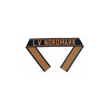 WH Ärmelband “L. V. Nordmark” Bevo Cuff title gewebt