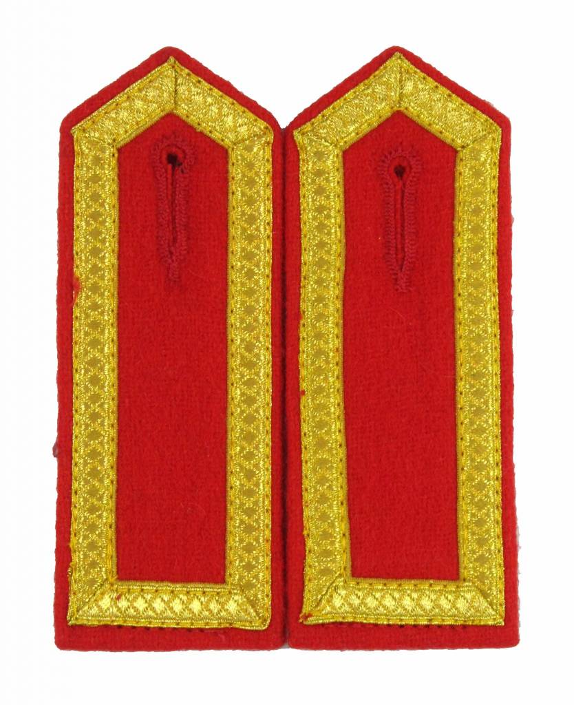 Schulterklappen mit 3 Seiten Gold Tresse