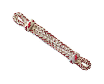 Mützenkordel Leutnant weiss-rot