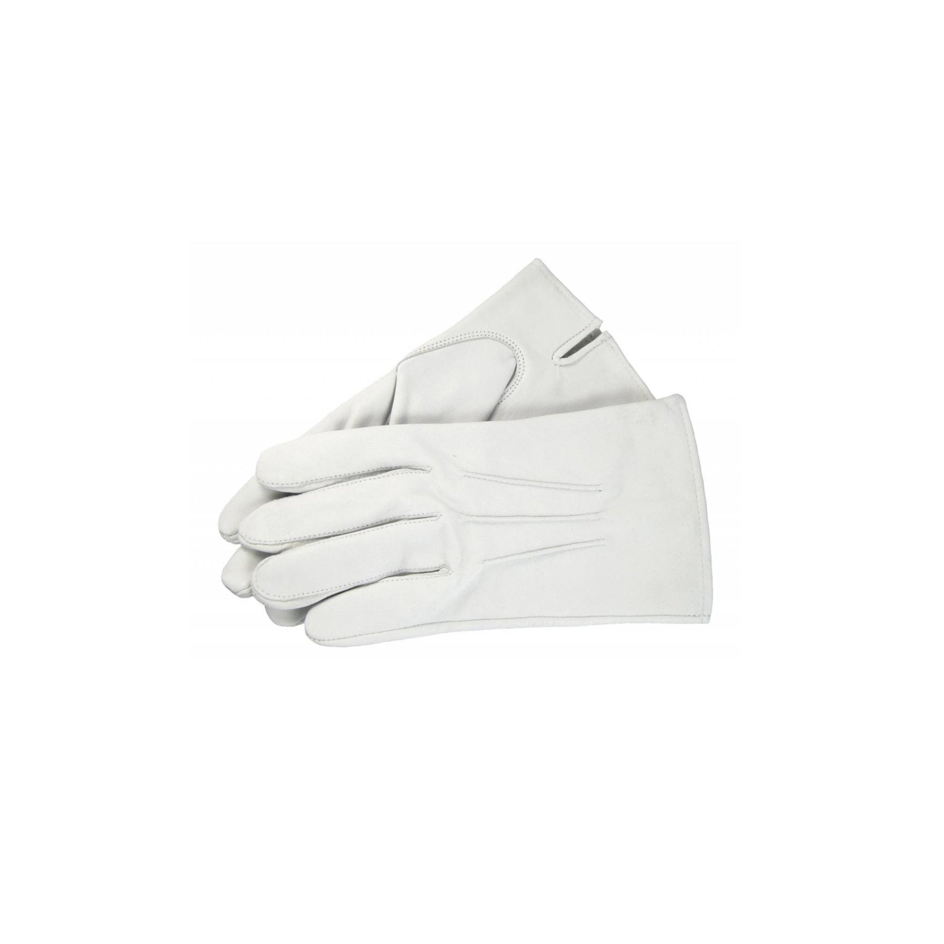 Weiße Handschuhe aus Ziegenleder