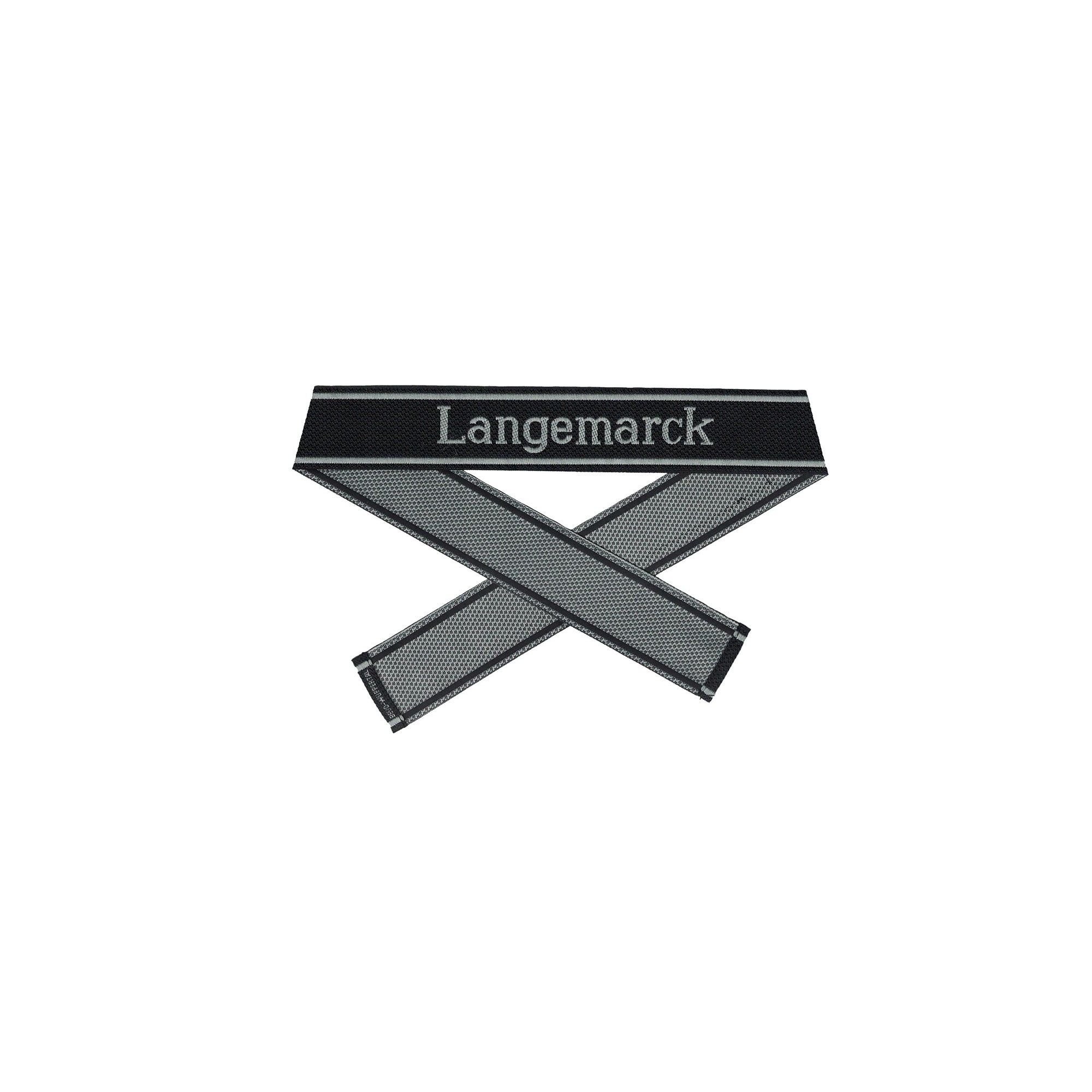 WWII Elite Ärmelband ”Langemarck” gewebt WH Bevo Cuff title