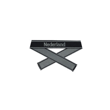 WWII Elite Ärmelband ”Nederland” gewebt WH Bevo Cuff title