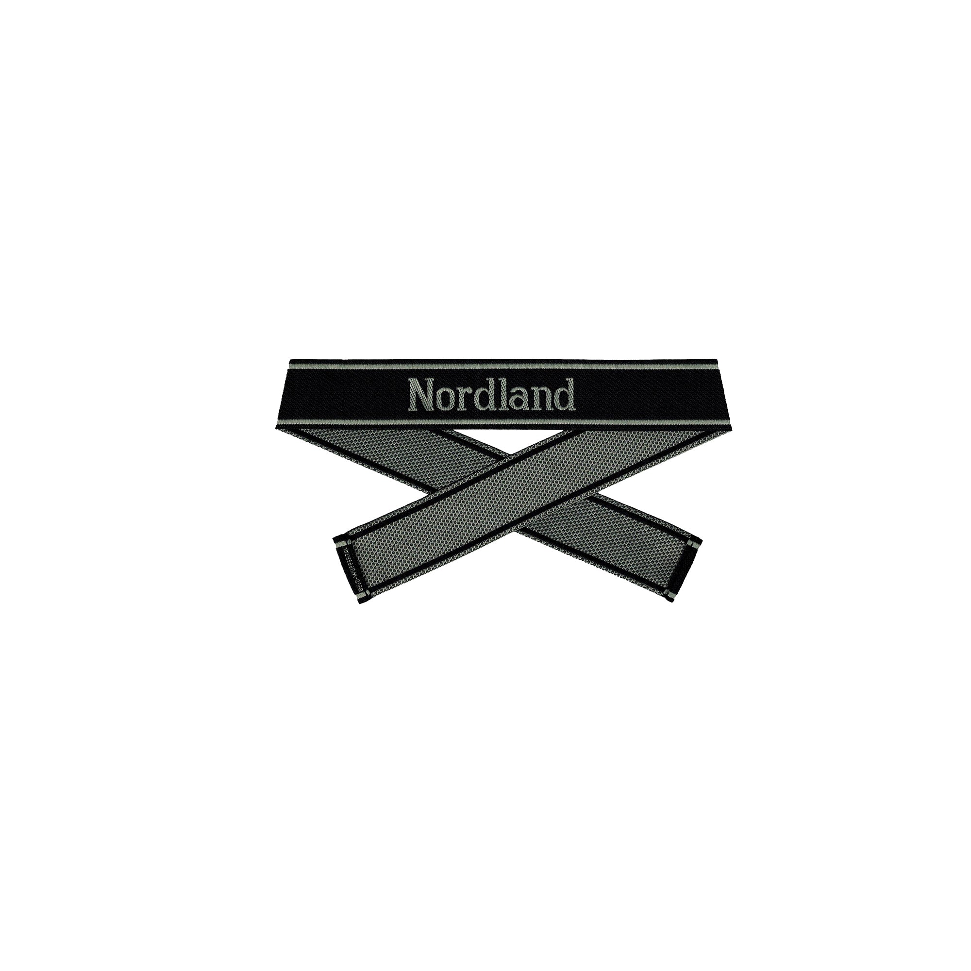 WWII Elite Ärmelband ”Nordland” gewebt WH Bevo Cuff title